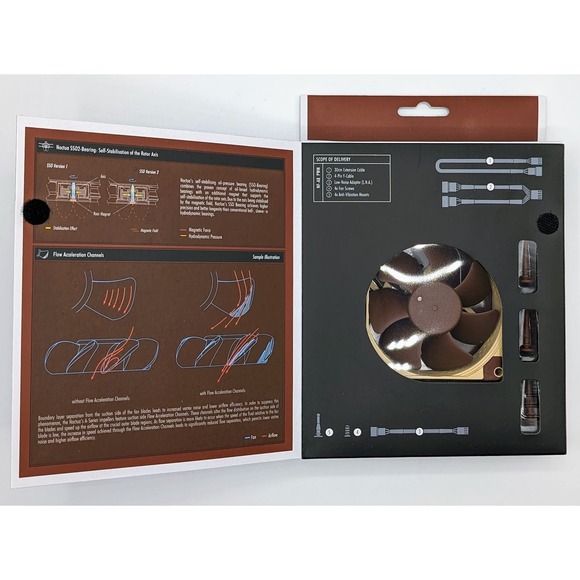 Noctua NF-A8 PWM, Premium Quiet Fan, 4-Pin (80mm, Brown) - Picture 8 of 11